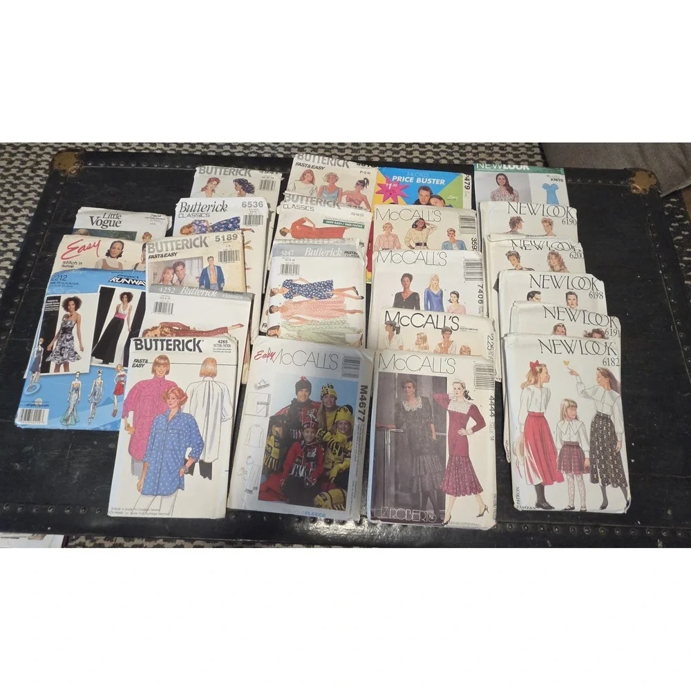 Lot of 60 Vintage Sewing Patterns 80s 90s McCalls Simplicity Style Butterick